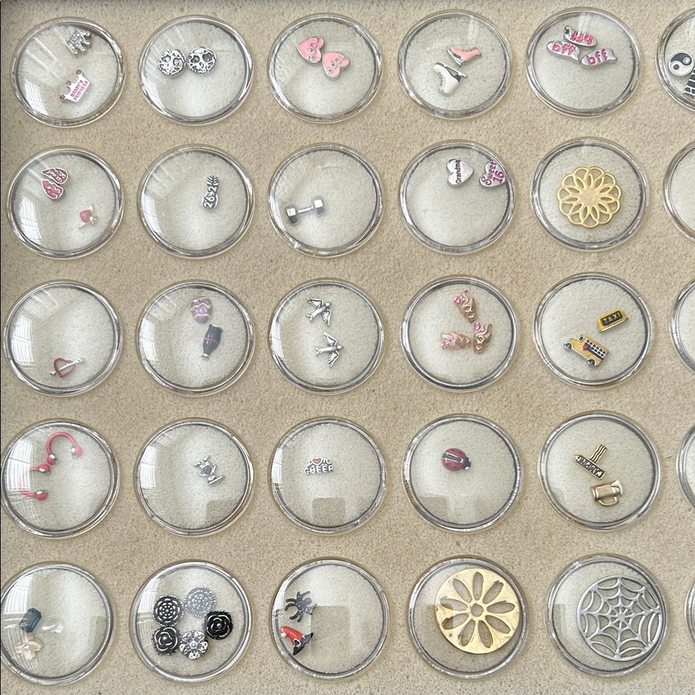 Charms.  Pick any 3 for $15.00. Origami Owl and South Hill Designs